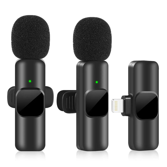 Professional Wireless Microphone for iPhone iPad Laptop Android Live