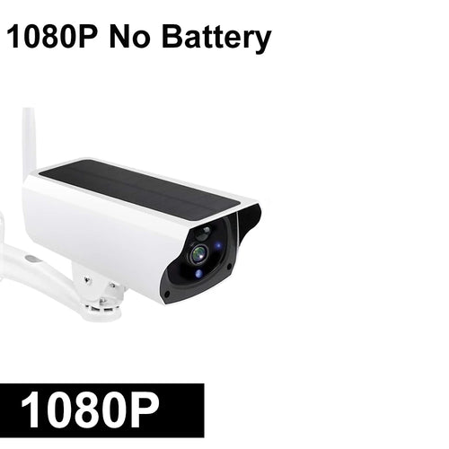 1080P IP Bullet Camera WiFi Outdoor Battery Solar Panel CCTV Wireless