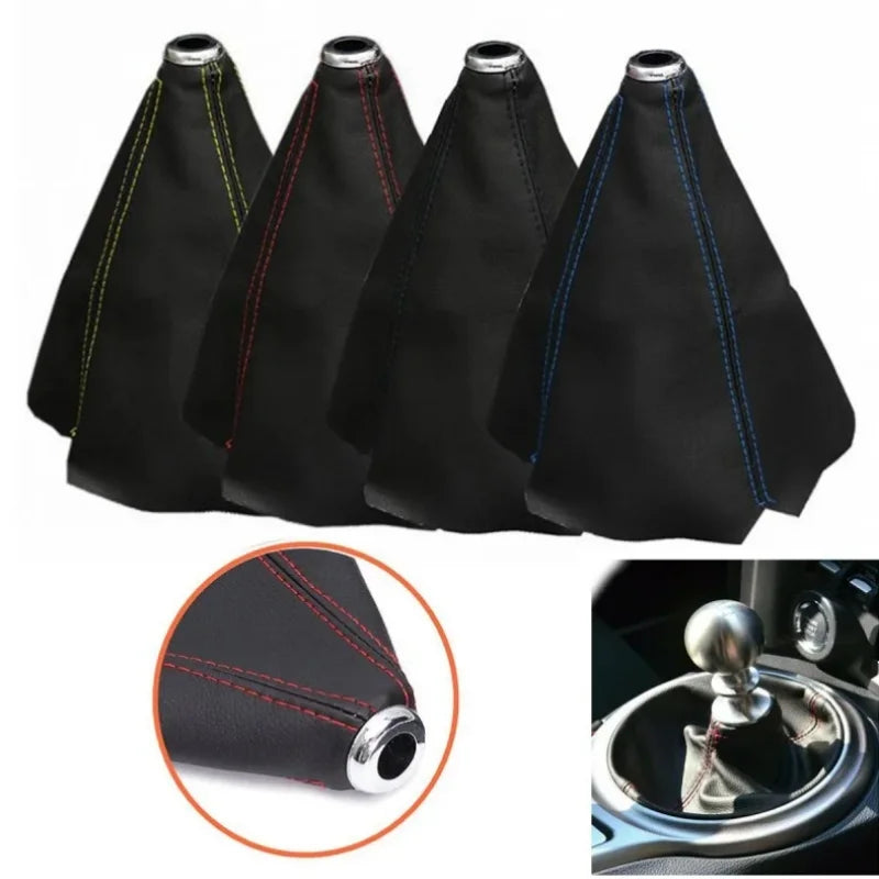 16mm Universal Car Gear Shift Collars Pu Leather Car Shift Collar