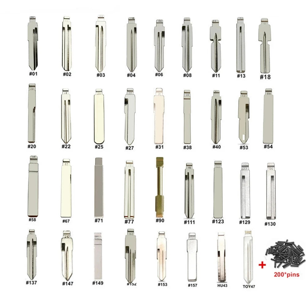 175pcs Car key Blank Remote KD Key Blade for KD900/KD-X2 KD VVDI