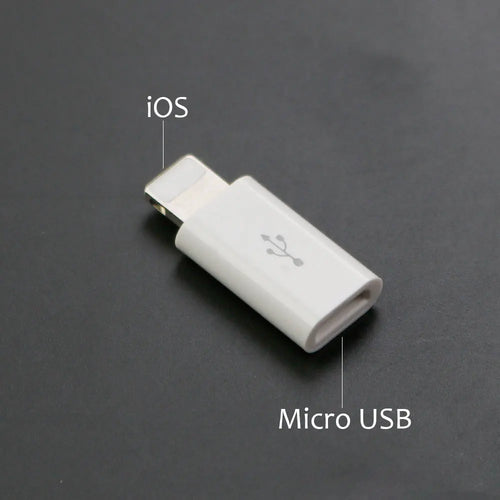 YUXI Silver 1PCS Micro USB to Converter Adapter For iPhone X 8 7 6