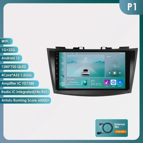 Hizpo Car Radio Multimedia Player For Suzuki Swift 4 2011 2012 2013