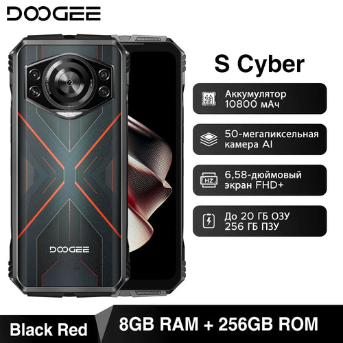 Global Version DOOGEE S Cyber Rugged Phone 6.58" 90Hz IPS Screen