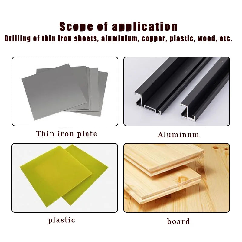 13Pcs Metric Drill Bits Set 1-10mm Tip Work for Glass Metal Tile