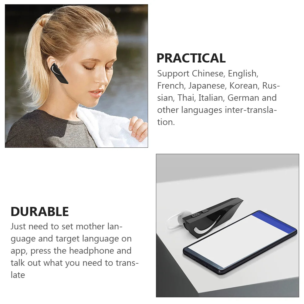 Earbuds Translation Headset Wireless Translator Device Earphone in