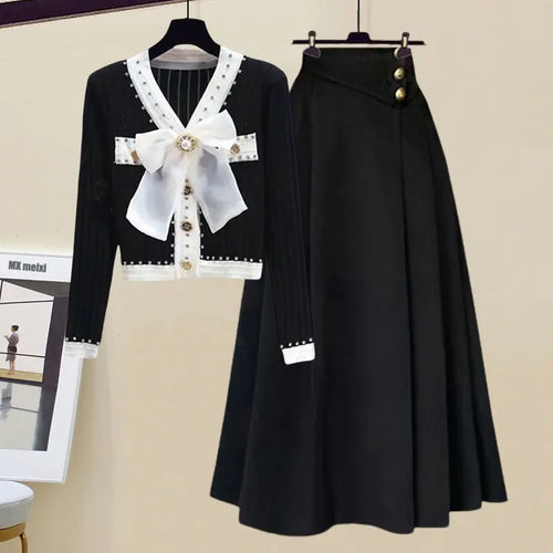 Spring and Autumn Season Set Women's New Korean Edition Design Feels