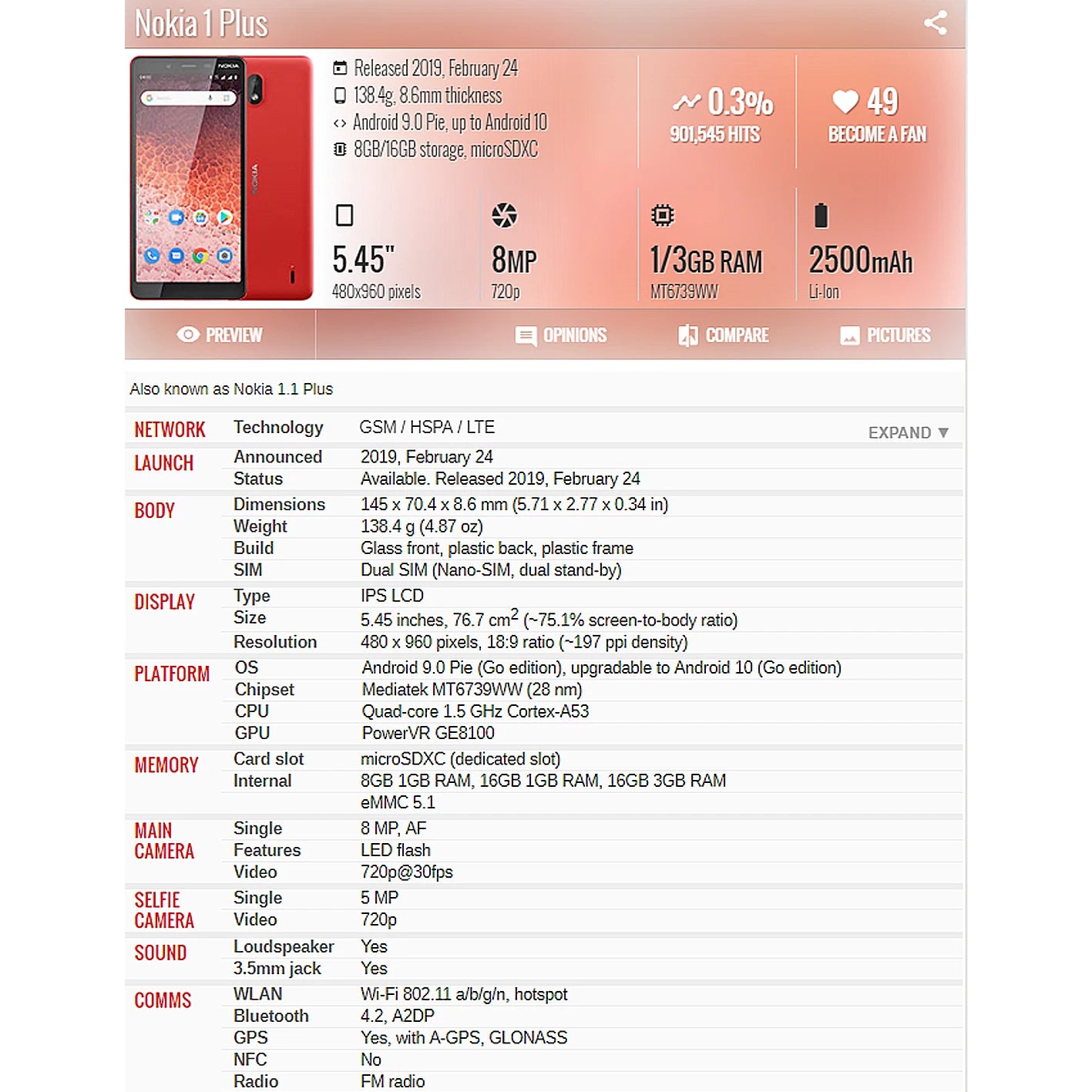 Display For Nokia C01 Plus LCD Display Touch Screen Digitizer Assembly