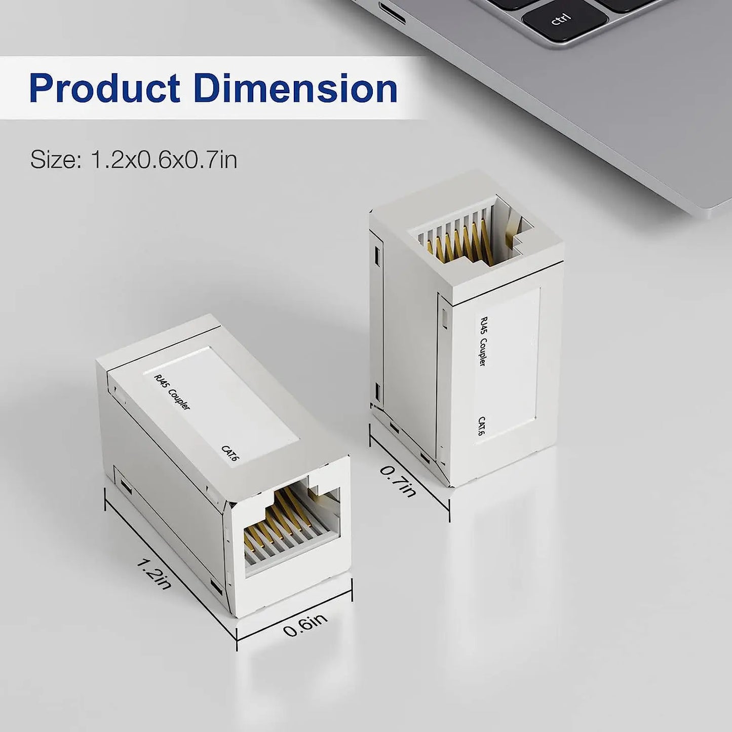 ZOERAX RJ45 Coupler Ethernet Extender 10Gbps, Cat7 Ethernet Coupler