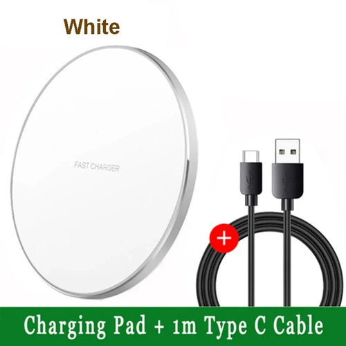 15W Wireless Charger Pad Compatible with iPhone 16/15/14/13/12/