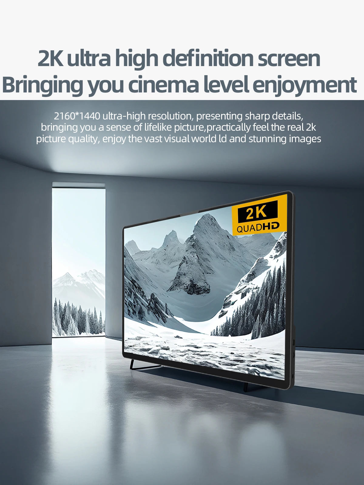 ZSUS 2160*1440 14-inch 2K Portable Monitor 60HZ For Laptop XBox PS4 /