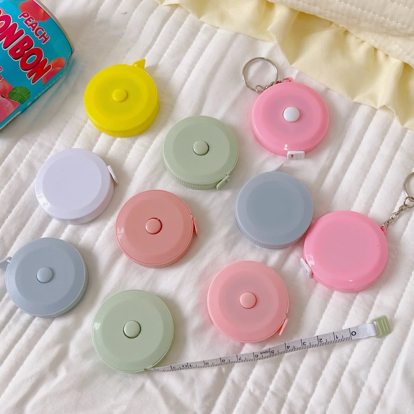 1 Pc 1.5m Portable Retractable Ruler Mini Tape Measure Sewing Leather