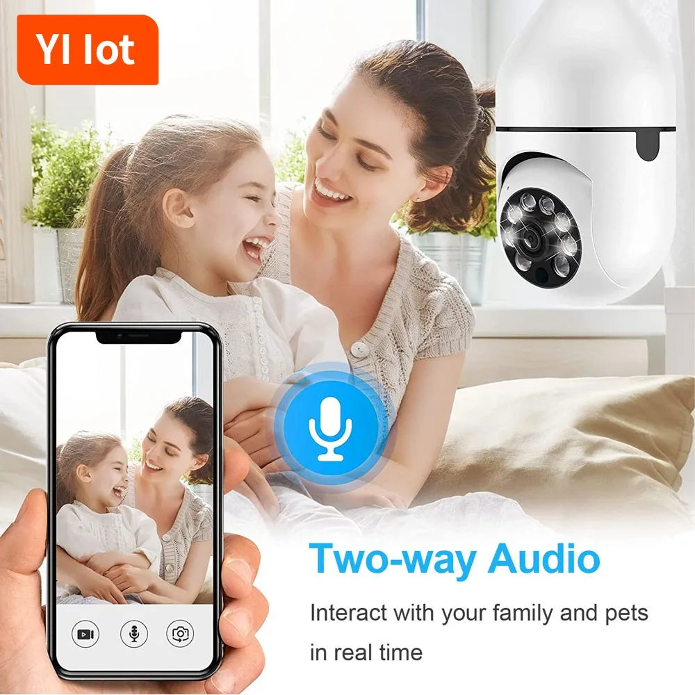 YI Iot E27 Bulb Surveillance Camera 2MP Night Vision Full Color