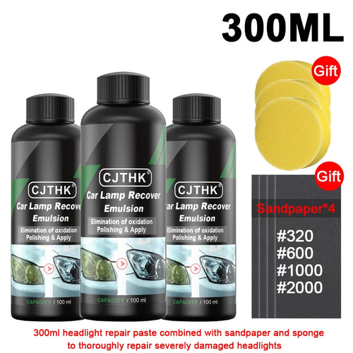 Car Headlight Restoration Polishing Kits Headlamp Scratch Remover