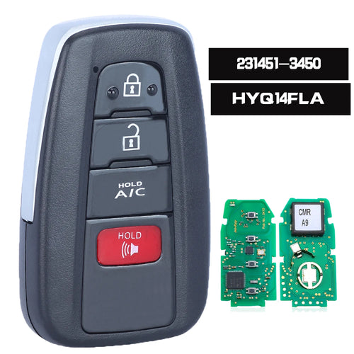 KEYECU 231451-3450 HYQ14FLA Smart Remote Key Fob 314.3MHz for Toyota