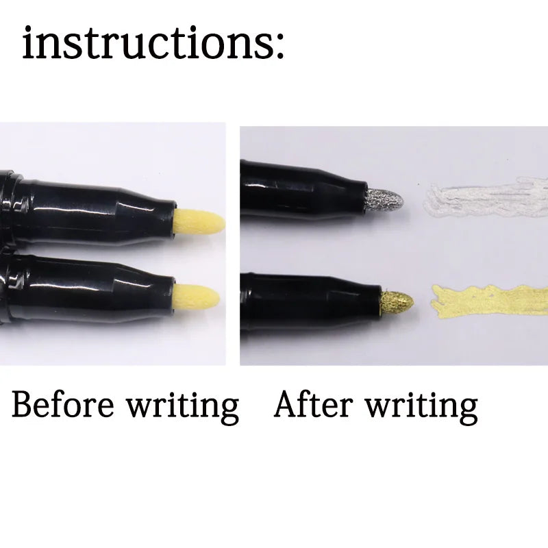 1/2pcs Mirror Marker Pen DIY Reflective Paint Pens Mirror Markers