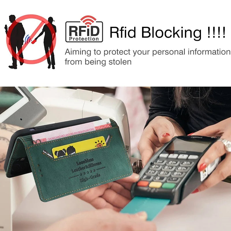 14C Leather Flip Case For Xiaomi Redmi 14C Phone Case Etui Redmi 14C