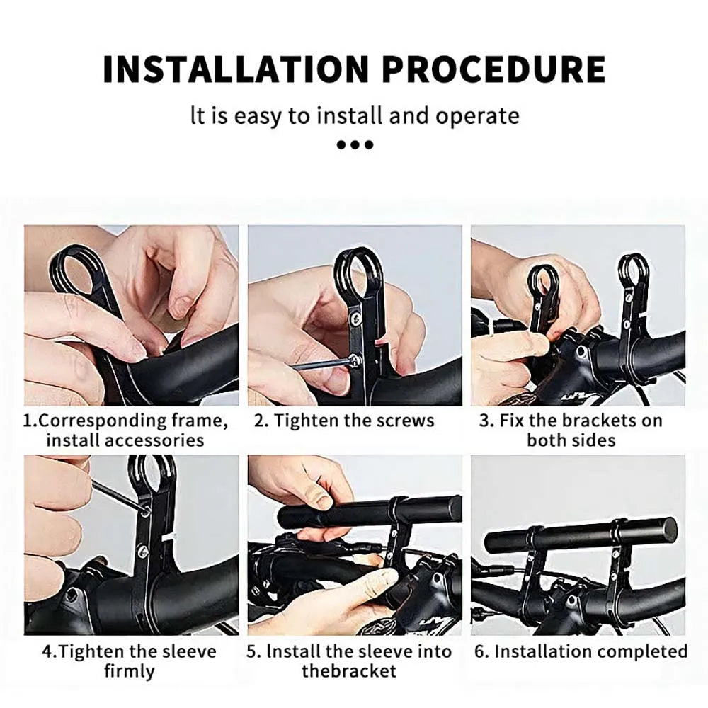 10/20/30cm Bicycle Handlebar Extended Bracket MTB Headlight Mount