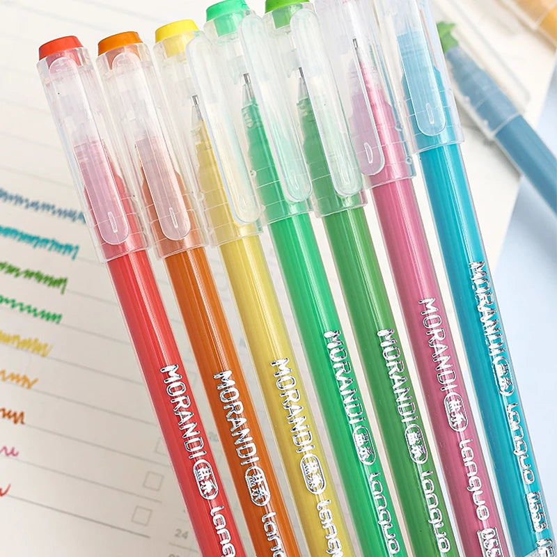 13Style 9pcs/set Multi-Color Pen Large-Capacity Color Handbook Pen Set