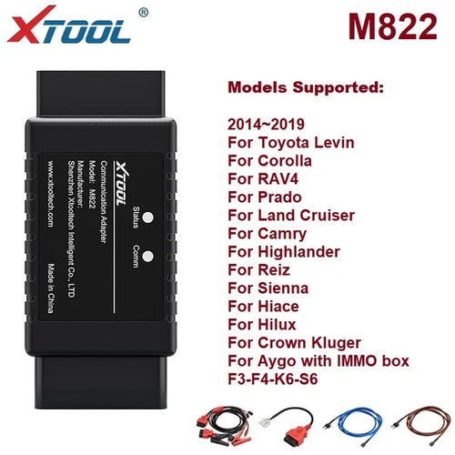 XTOOL KC501 KC100 KS01 M821 M822 CAN FD AIl Key Lost key Programming
