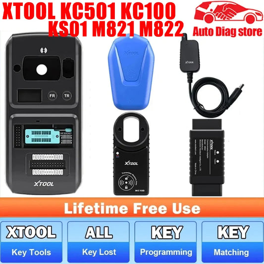 XTOOL KC501 KC100 KS01 M821 M822 CAN FD AIl Key Lost key Programming