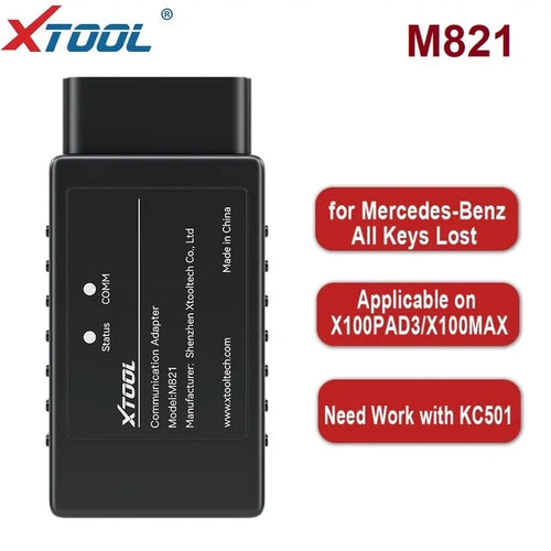 XTOOL KC501 KC100 KS01 M821 M822 CAN FD AIl Key Lost key Programming