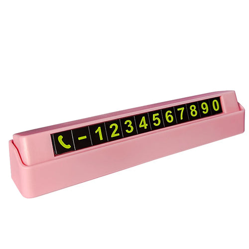 Temporary Parking Card Phone Number Card Plate Telephone Number Car