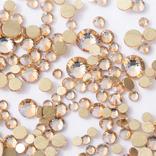 2880PCS SS3-SS20 Multi-colors Mix Size Nail Art Rhinestones Flatback