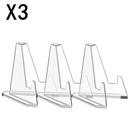 1-30Pcs Clear Acrylic Coin Display Stand Holders Small Easel Rack