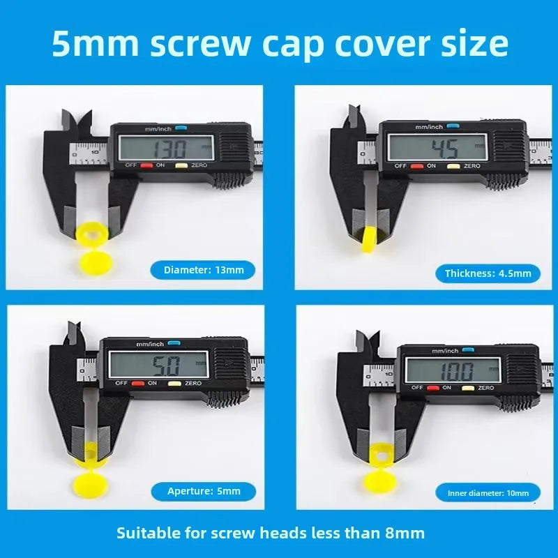 10/100pcs Screw Decorative Cover Cross Screw Nail Cap Folding Buckle