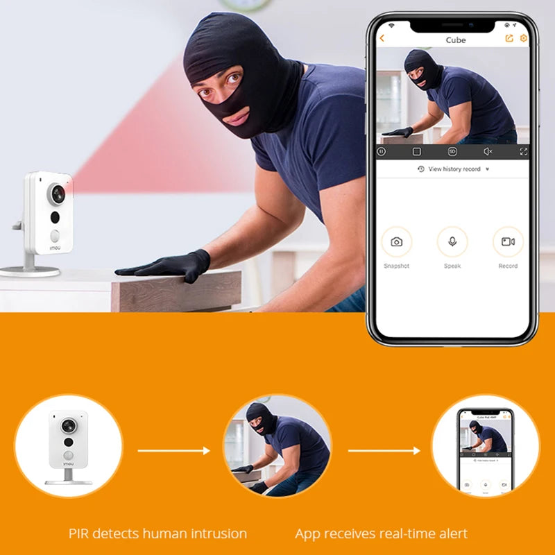 IMOU Cube 4MP WiFi IP Camera H.265 PIR Two-Way Talk Abnormal Sound