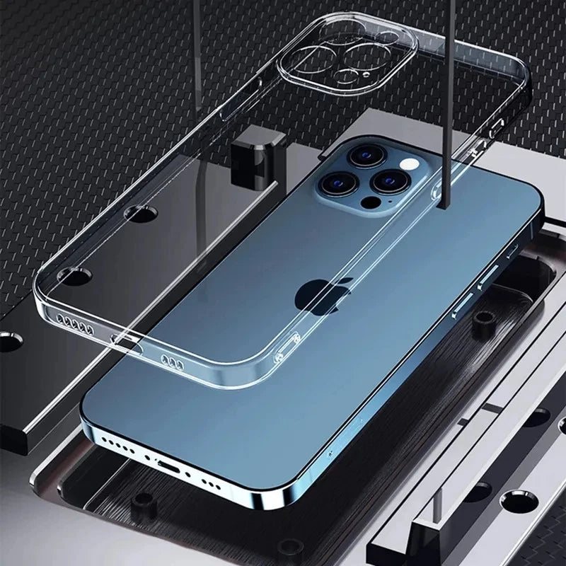 Transparent Soft TPU Silicone Case For iPhone 11 12 13 Mini 14 15 Pro