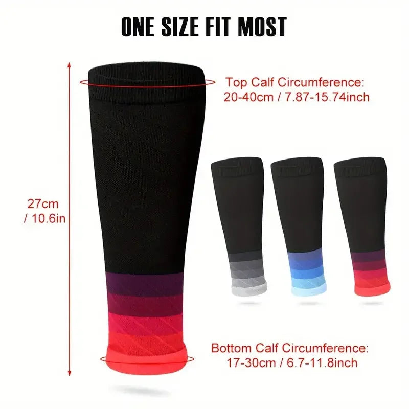 1Pair Calf Compression Sleeves Running Leg Sleeve 20-30Mmhg Socks For
