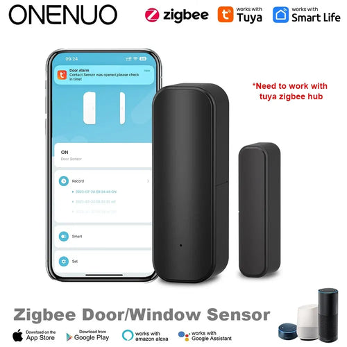 Tuya WiFi/ZigBee Door Window Sensor Smart Home Wireless Door Open