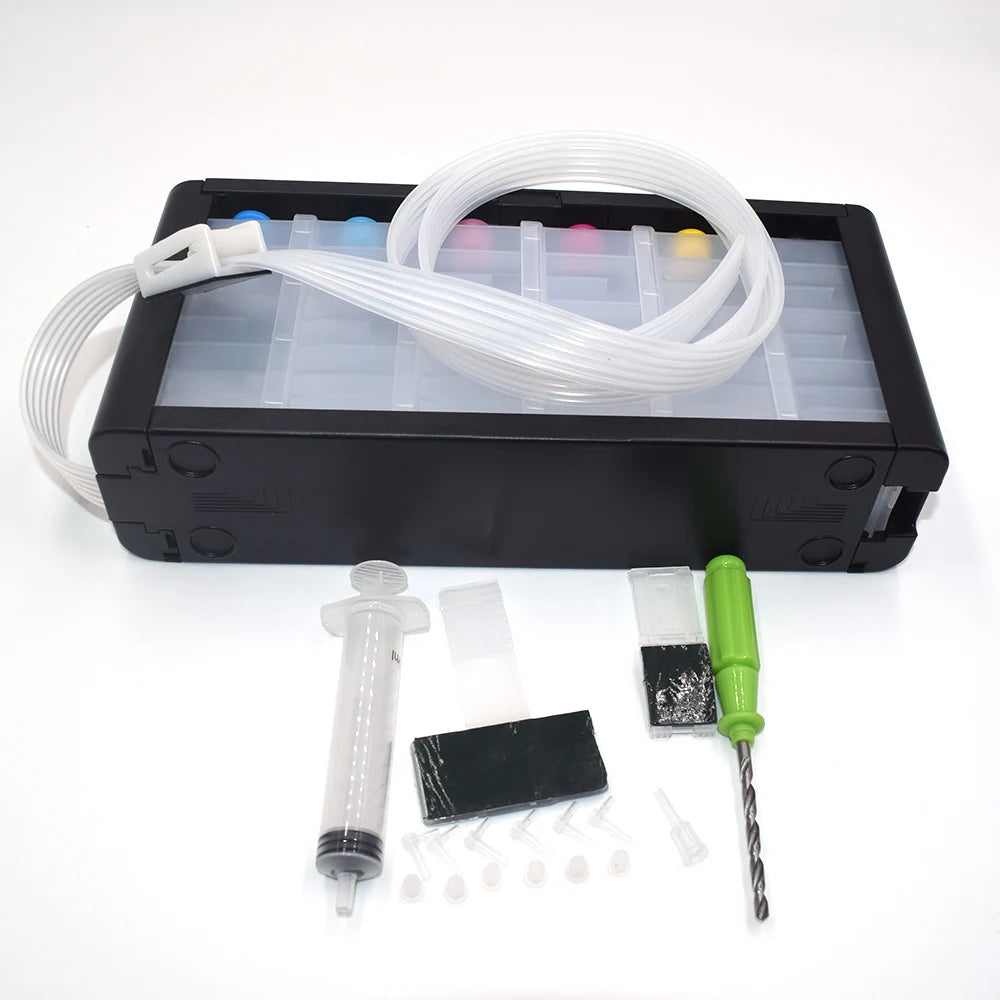 6 Color Printer Empty Tank Box Replacement Kit DIY CISS Refill Case