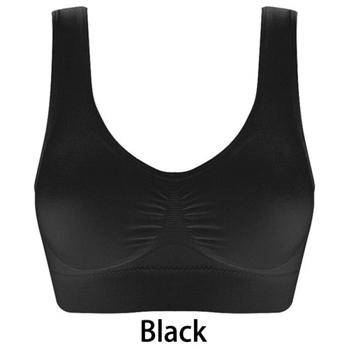 Women'S Seamless Bra For Women Crop Top Black Vertical Stripe