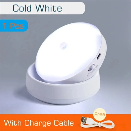LED Night Light USB Charging Intelligent Human Induction For Bedside