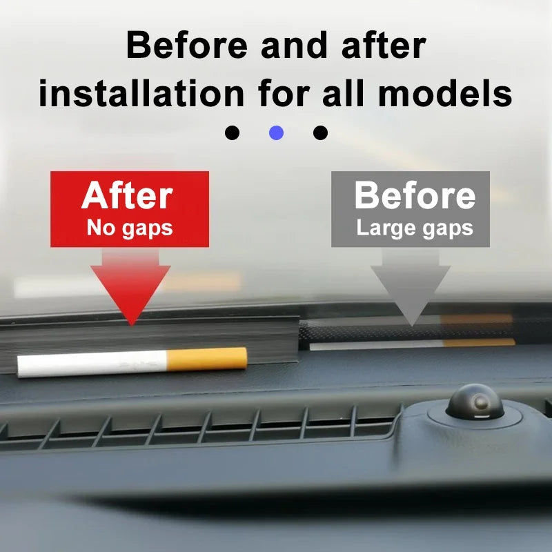 SEAMETAL Car Dashboard Sealing Strip Soundproof Noiseproof Rubber