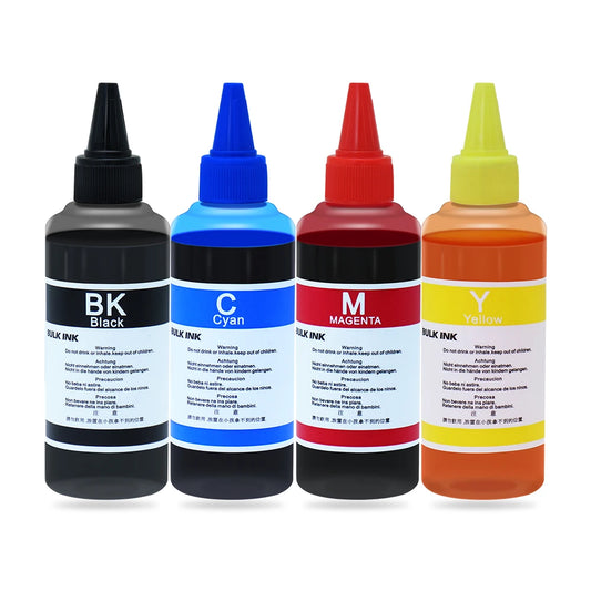 100ml Universal Refill Dye Ink Kit Compatible for HP Canon Lexmark