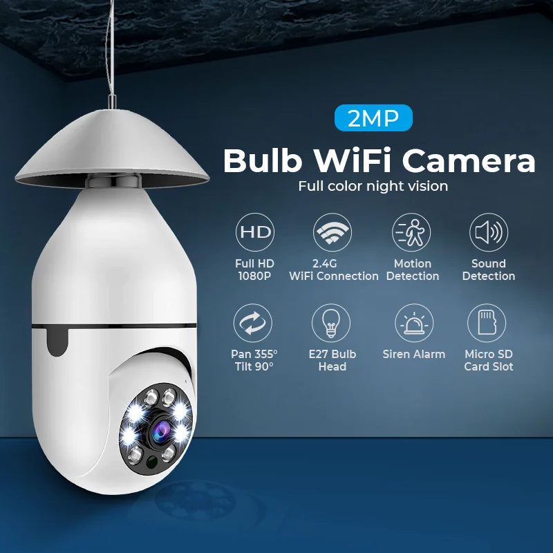 YI Iot E27 Bulb Surveillance Camera 2MP Night Vision Full Color