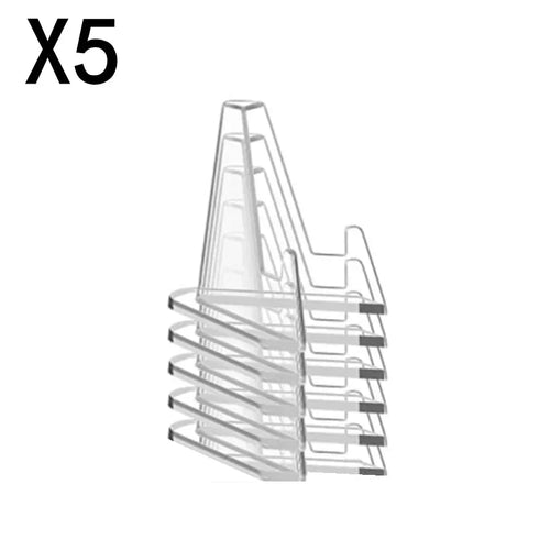 1-30Pcs Clear Acrylic Coin Display Stand Holders Small Easel Rack
