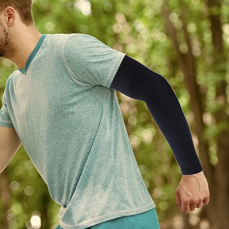 1Pairs Sports Arm Compression Sleeve Basketball Cycling Arm Warmer