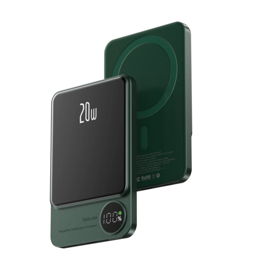 10000mAh Alloy Macsafe Powerbank Magnetic Power Bank Wireless Fast