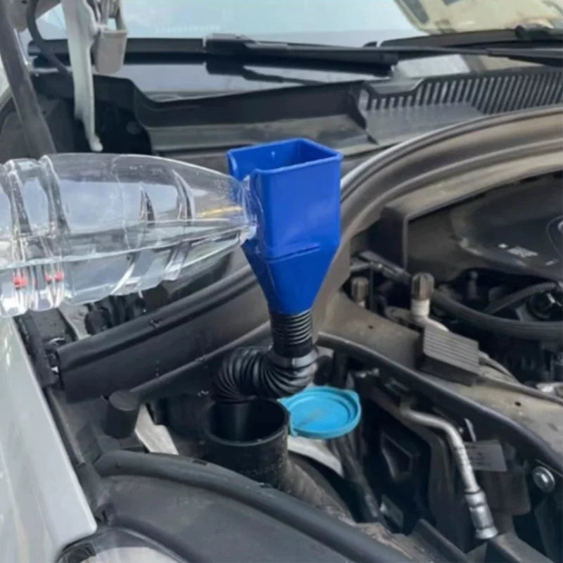 Plastic Car Motorcycle Refueling Gasoline Engine Oil Funnel Filter