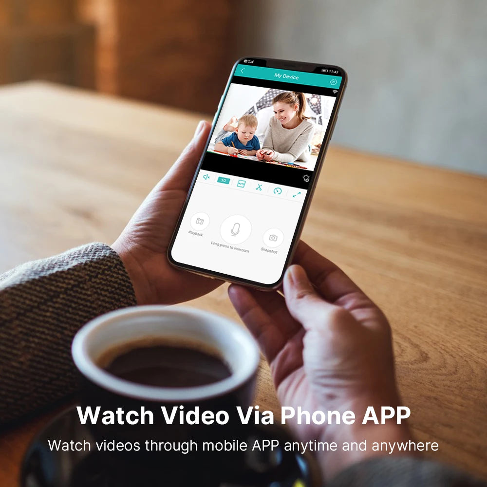 Hiseeu 2K 4MP Wifi PTZ IP Camera Smart Home 2 Way Audio Baby Monitor