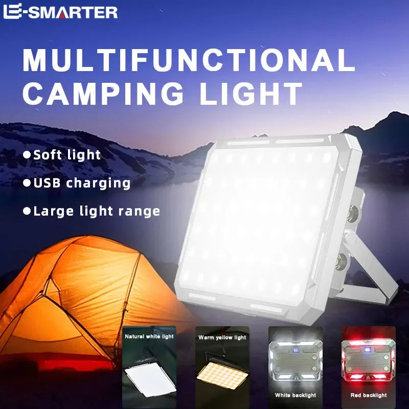 LED Camping Tent Light Rechargeable Searchlight High Power Outdoor