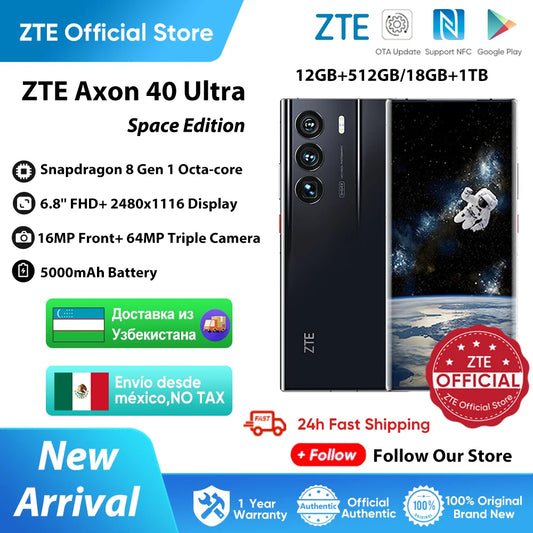 ZTE Axon 40 Ultra Space Edition 5G Smartphone with UDC Tech Snapdragon