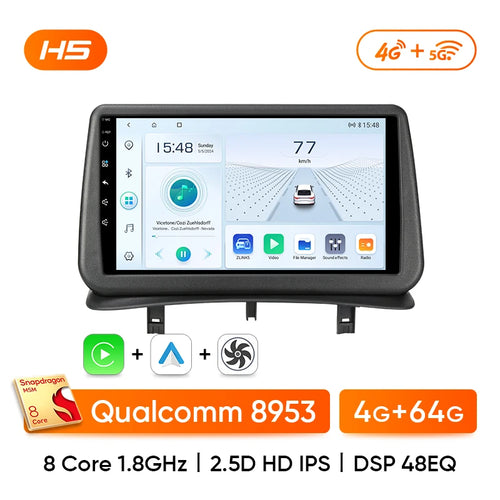 Ainavi Car Radio for Renault Clio 3 2005-2014 Wireless CarPlay Android