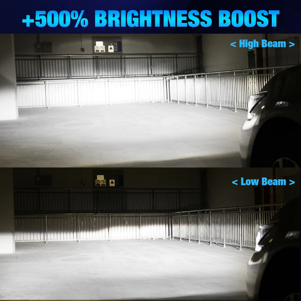 XSTORM H7 LED Headlight Bulb Mini Wireless 60W 20000LM 6500K CSP for