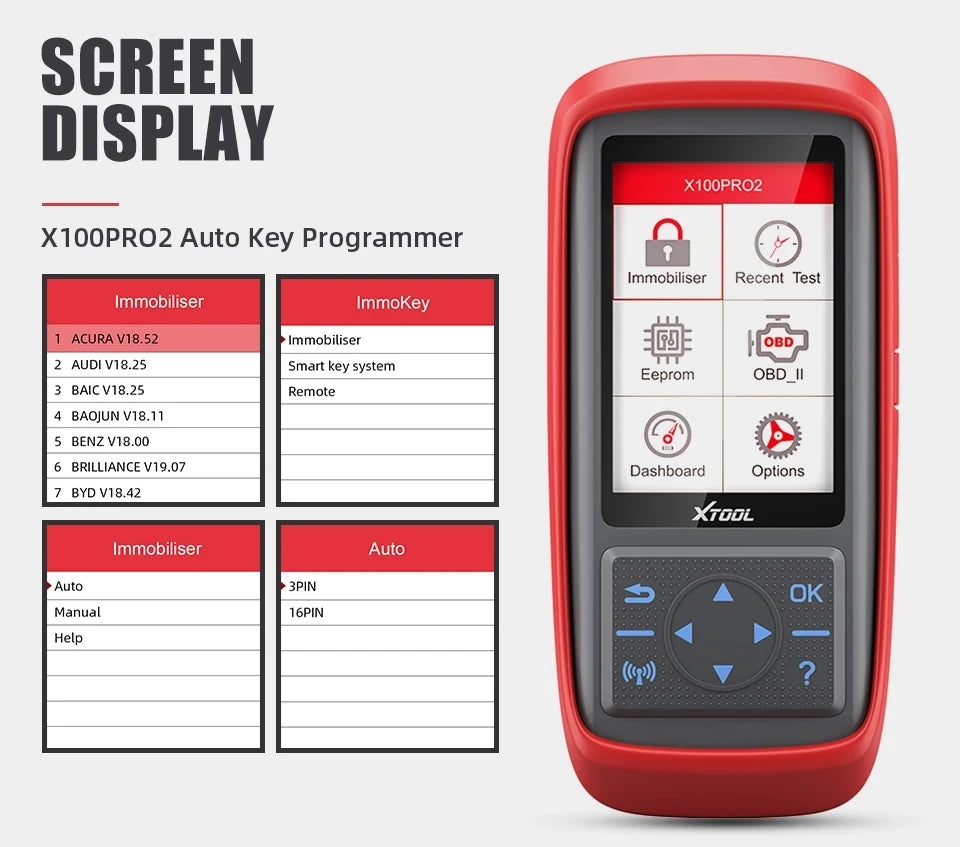 XTOOL X100 Pro2 Auto Key Programmer with EEPROM Adapter