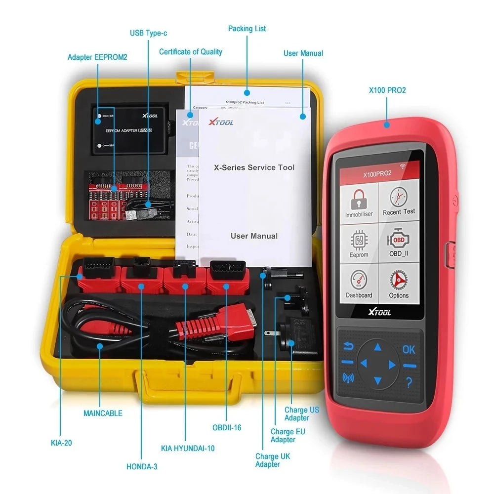 XTOOL X100Pro2 Professional Car Key Programming Tools With Eeprom